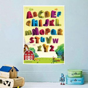 POSBEL Poster Belajar Alfabet Tipe 15