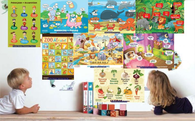 jual mainan anak edukatif poster pendidikan poster belajar
