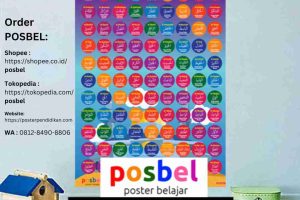 Jual Poster Cara Mengajarkan Tulisan Asmaul Husna untuk Anak SD, WA : 0812-8490-8806