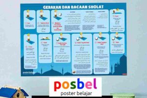 Jual Poster Belajar Sholat Anak, HP/WA : 0812-8490-8806, Cara Kreatif Untuk Bantu Belajar Anak