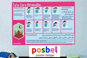 Jual Poster Gerakan Sholat, HP/WA : 0812-8490-8806. Untuk  membantu anak dalam belajar.