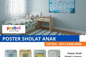 Poster Tata Cara Sholat Anak Lengkap Bergambar sebagai Media Pembelajaran Ibadah Sejak Dini